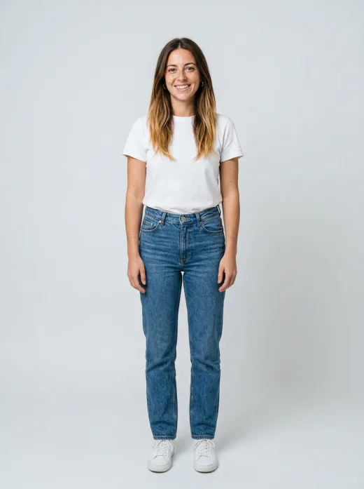 KI-Influencerin Referenzbild Ganzkörper